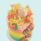 Rainbow Rosette Drip Loaded Cake* - Teeze Cakes