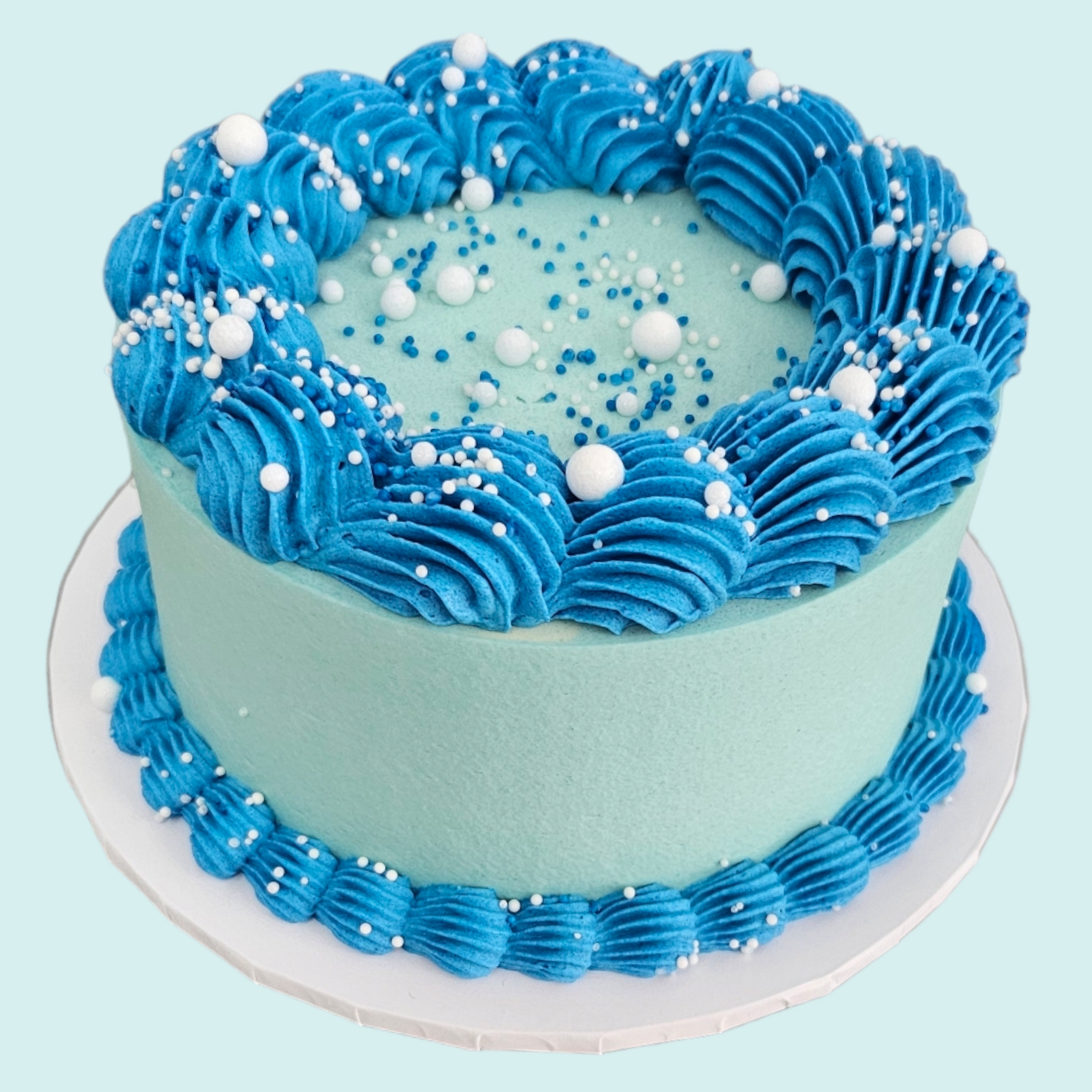 Blue Celebration Cake* - Teeze Cakes
