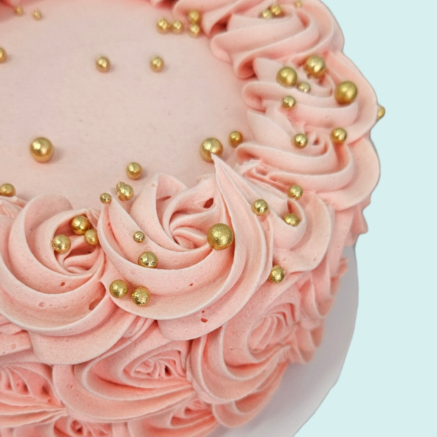 Pink Rosette Cake* - Teeze Cakes